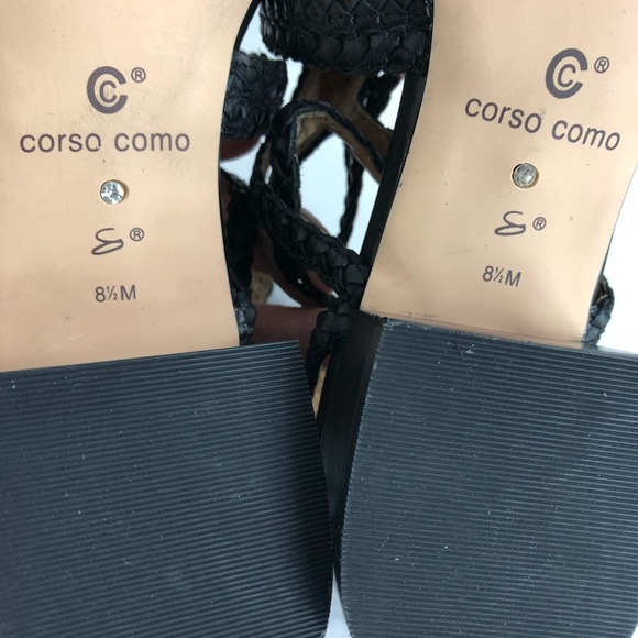 Corso Como Sandals Black Size 8.5M - Picture 16 of 16